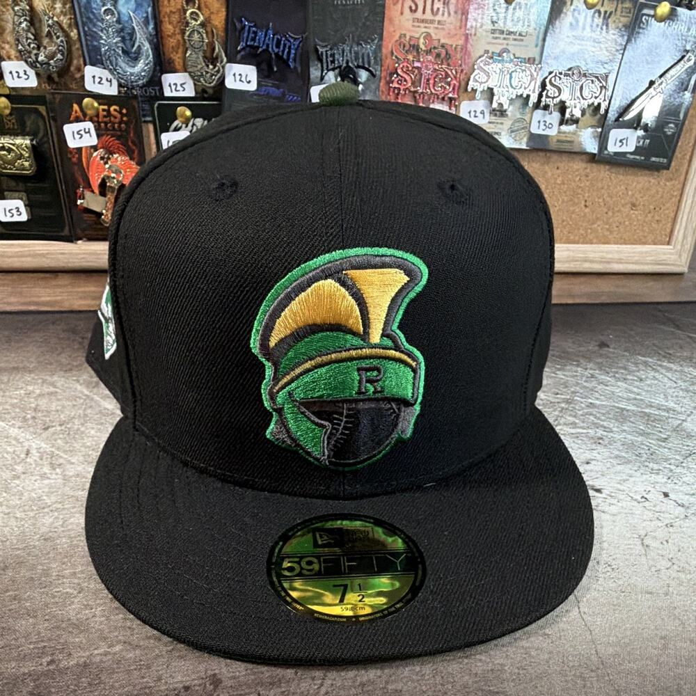 New Era 59FIFTY Rome "ROME 20" Patch Black/Green Solid Fitted Hat 7 1/2